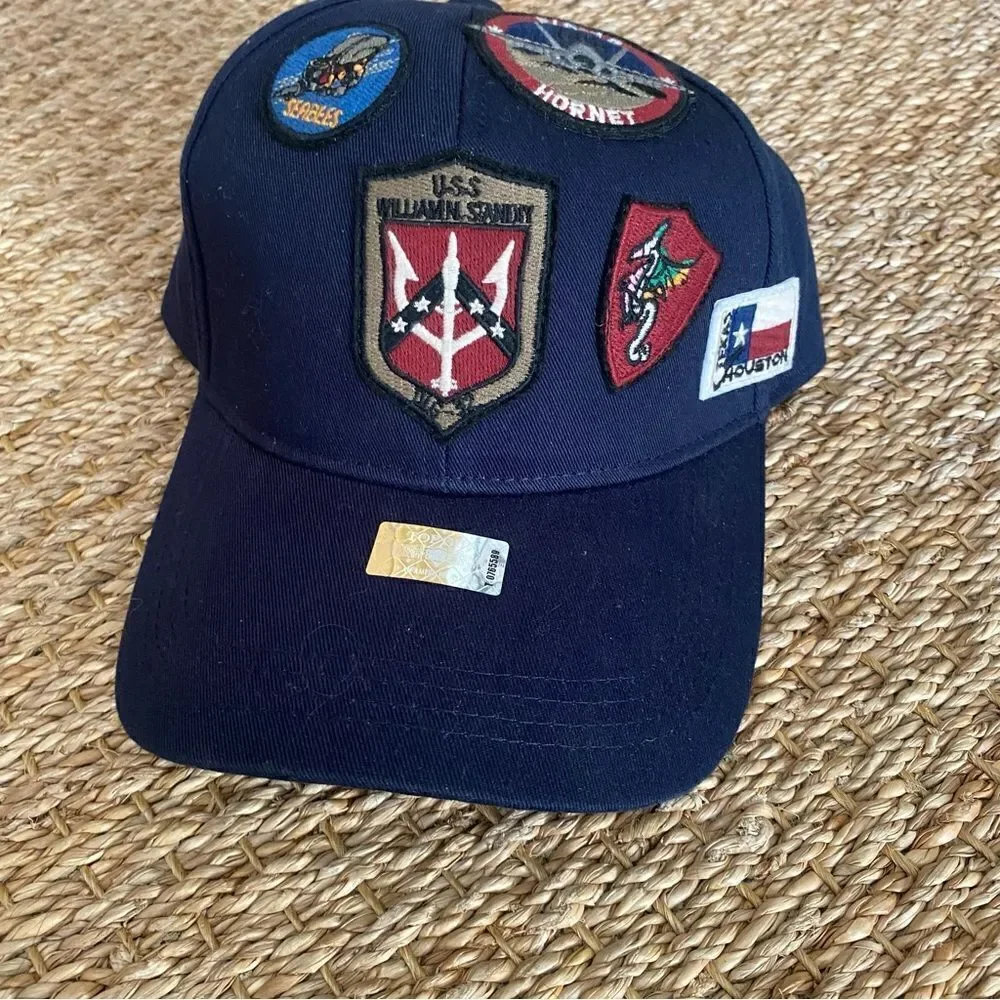 Top Gun Official Cap with Patches NWT